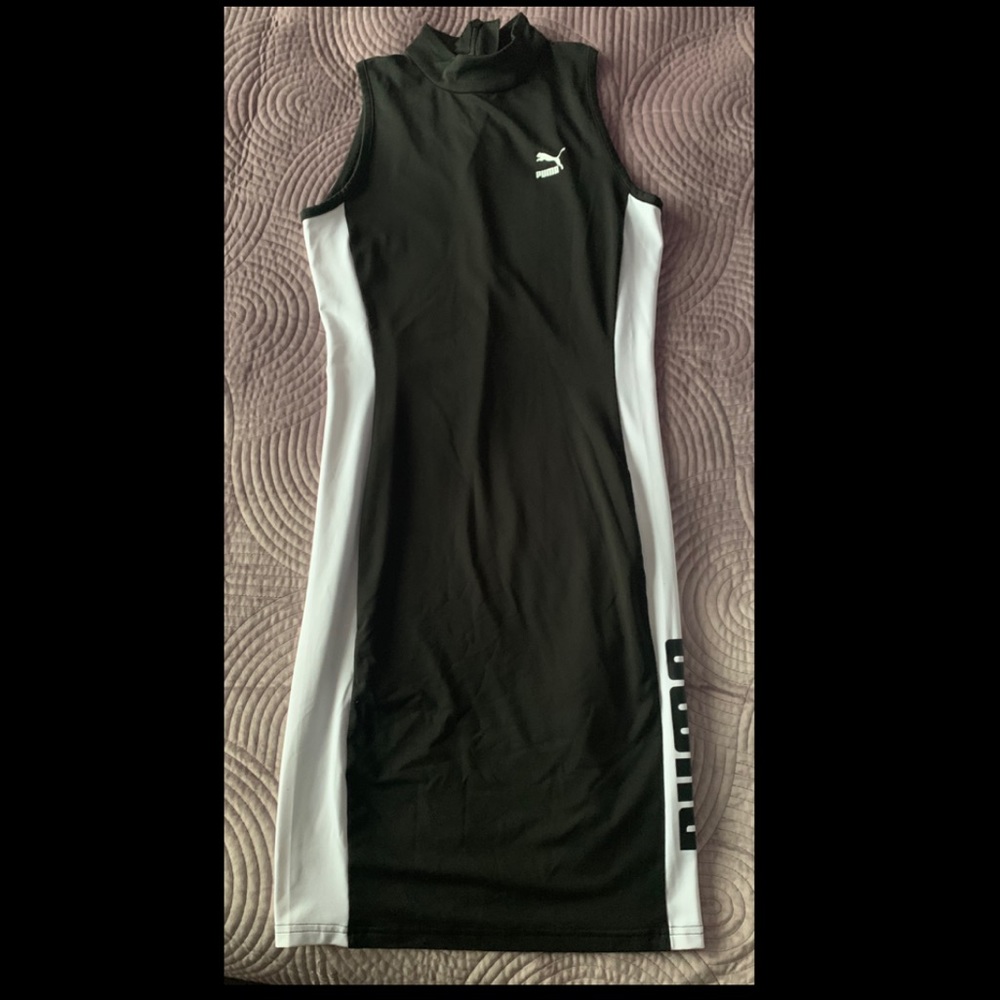 High neck puma dress